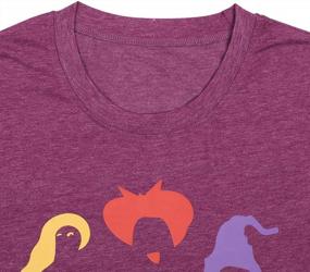 img 3 attached to Halloween Fun: JINTING 'Just A Bunch Of Hocus Pocus' T-Shirt For Women!