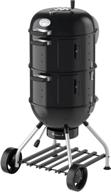 rösle 3-in-1 convertible multi grill barbecue smoker tailgater camping grill wood chip water steamer, black 34.65" x 22.44" x 22.05", 25009 logo