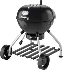 img 1 attached to Rösle 3-In-1 Convertible Multi Grill Barbecue Smoker Tailgater Camping Grill Wood Chip Water Steamer, Black 34.65" X 22.44" X 22.05", 25009