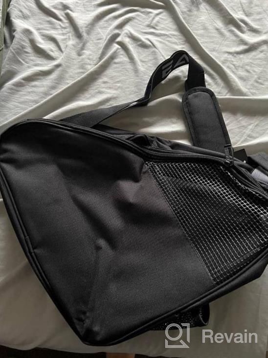 img 1 attached to EALER Heavy-Duty Ice Hockey Skate Carry Bag, Adjustable Shoulder Strap review by Demetrius Patsion