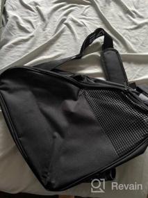 img 5 attached to EALER Тяжелая сумка для переноски хоккейных коньков, регулируемый плечевой ремень