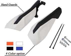 img 4 attached to 🏍️ Universal PowerMotor Motorcycle Handguards - White Dirt Bike Handle Guards for ATV Pit Bikes: 50, 65, 85, 125, 150, 250, 300, 350, 450, 500 SX SX-F EXC-F SIX DAYS XC XCF XC-W TPI