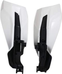 img 2 attached to 🏍️ Universal PowerMotor Motorcycle Handguards - White Dirt Bike Handle Guards for ATV Pit Bikes: 50, 65, 85, 125, 150, 250, 300, 350, 450, 500 SX SX-F EXC-F SIX DAYS XC XCF XC-W TPI