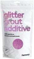 hemway pink holographic glitter grout tile additive 100g - easy to use with epoxy resin or cement based grout, temperature resistant for tiles in bathroom & kitchen logo