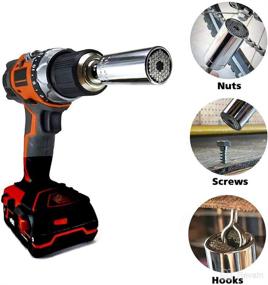 img 1 attached to 🔧 Universal Socket Wrench Tools: Adjustable Hand Tool for 1/4'' - 3/4'' & 7mm-19mm | Multifunctional Power Drill Adapter Socket | Super Socket Wrench Tool Gadgets - Perfect Gift for Him Men