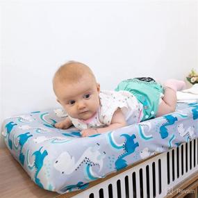 img 1 attached to ALVABABY Stretchy Jersey Bassinet Sheet 2 Pack + Changing Pad Covers + Soft & Lightweight Baby Cradle Mattress for Boys & Girls - 2CZE02