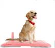anrui pink dog training pads - mesh grate puppy toilet holder with tray for indoor/outdoor use - ideal for potty training, dog litter box, and pet trainer logo