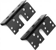 2pcs double hook slot bed plate and rail bracket for 3-3/4" x 1-3/4" beds posts logo