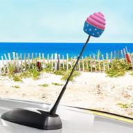 🧁 tenna tops cupcake car antenna topper: fun accessory for your auto! логотип