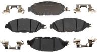 🔴 acdelco gold front disc brake pad set 17d1649ch - ceramic for enhanced performance логотип