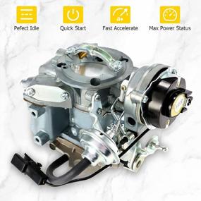 img 2 attached to AUXMART Carburetor For 1965-1985 Ford Broncos Fairmont Granada Econoline E Series, YF Carter Type 1Barrel Carburetor For 4.9L 300 Cu 4.1L 250 Cu 3.3L 200 Cu Engines F100 F150 F250 F350, Electric Choke