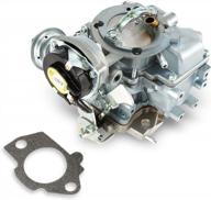 auxmart carburetor for 1965-1985 ford broncos fairmont granada econoline e series, yf carter type 1barrel carburetor for 4.9l 300 cu 4.1l 250 cu 3.3l 200 cu engines f100 f150 f250 f350, electric choke logo