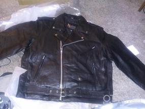 img 8 attached to Xelement B7100 Men'S 'Classic' Black Leather Motorcycle Jacket - TOP GRADE Quality, Size Large