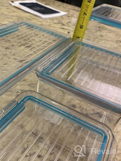 img 1 attached to IDesign Clear Plastic Pantry Container: BPA-Free Storage Organizer With Air-Tight Lid For Kitchen, Fridge, Freezer, And Cabinet review by Michael Rasberry