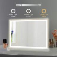 buy yourlite large makeup vanity mirror with 3 color lighting modes & smart touch control - tabletop or wall mounted, need to buy own converter logo