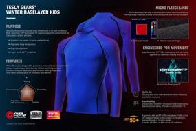 img 2 attached to TSLA Thermal Sleeve Fleece Compression Girls' Clothing ~ Active