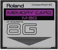 высокопроизводительная карта памяти roland 8gb m-8g compactflash cf - совместима с mc-808, sp-404, sp-555, v-synth, g-70, td-20, fantom и др. логотип