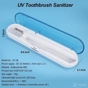 img 1 attached to Portable Travel Toothbrush Cleaner (Blue)