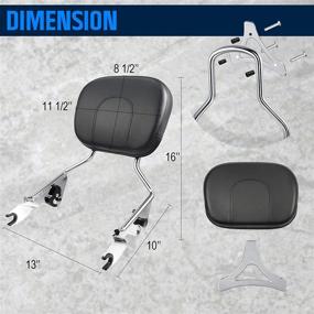 img 3 attached to Benlari Detachable Passenger 2009 2022 Compatible