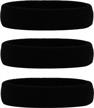 breathable terry cloth sports headbands for men and women - perfect for running, workouts, yoga, exercise and tennis - hanerdun sweatbands logo
