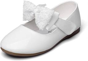 img 4 attached to MAXU Little Girls Adorable Dress Girls' Shoes ~ Flats