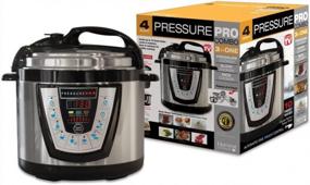 img 2 attached to Multi-Functional PressurePro 10-In-1 Programmable 4 Qt Pressure Cooker - Slow Cooker, Rice Cooker, Steamer, Sauté, And Warmer - Black