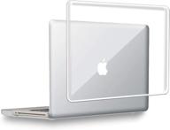 crystal clear hard shell case for macbook pro 15 inch with cd-rom (non-retina) - compatible with model a1286 - includes microfibre cleaning cloth - transparent by ueswill logo