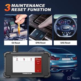 img 3 attached to 🔧 THINKCAR OBD2 Scanner, 2022 Newest THINKSCAN SR4 Car Diagnostic Scan Tool - Lifetime Free Update, ABS/SRS/ECM/TCM System Diagnostic + Oil/EPB/SAS Reset Code Reader, Battery Test, AutoVIN, Android 7.0