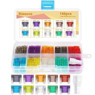 π riseuvo 140pcs low profile mini blade fuses set with puller tool - car automotive low profile mini blade fuses assortment (2 3 5 7.5 10 15 20 25 30 35 amp) logo