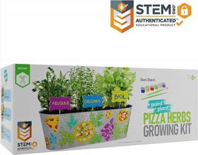 img 2 attached to Paint & Plant Pizza Herb Growing Kit For Kids - STEM Activities Gift For Children, Boys & Girls Age 6-12 Year Old Gifts & Toys - Crafts For Girl Ages 6, 7, 8, 10-12 Years - Basil, Oregano, Arugula