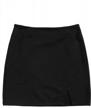 flaunt your curves with verdusa's chic split hem bodycon mini skirt for women logo