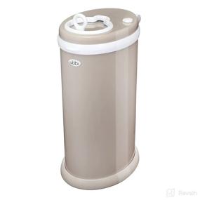 img 3 attached to 🚼 Ubbi Steel Odor Locking Diaper Pail, Taupe - No Bag Needed, Money Saving, Award-Winning, Modern Design, Registry Must-Have