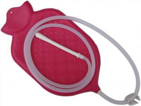 img 1 attached to Enema Bag Kit For Colon Cleansing With Silicone Hose (2 Quart, Open Top) - Red