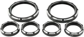 img 3 attached to 🛵 XMT-MOTO Harley Touring Electra Street Road Tri Glide 1996-2013 Gauge Burst Bezel Kit