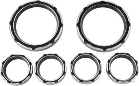 img 2 attached to 🛵 XMT-MOTO Harley Touring Electra Street Road Tri Glide 1996-2013 Gauge Burst Bezel Kit