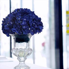 img 2 attached to Add A Touch Of Elegance With Luyue'S 10 Pack Royal Blue Silk Hydrangea Flowers For Weddings And Home Decor