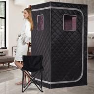 experience detox therapy at home with a portable infrared full body sauna including heating foot pad and upgraded chair logo
