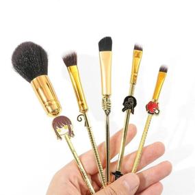 img 2 attached to Coshine'S Chainsaw Man Makeup Brushes: The Ultimate Anime-Inspired 5 Piece Set