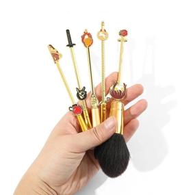 img 3 attached to Coshine'S Chainsaw Man Makeup Brushes: The Ultimate Anime-Inspired 5 Piece Set