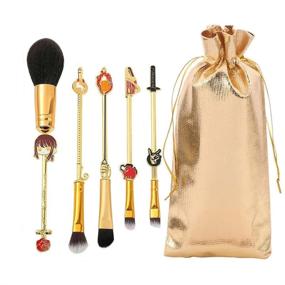 img 4 attached to Coshine'S Chainsaw Man Makeup Brushes: The Ultimate Anime-Inspired 5 Piece Set