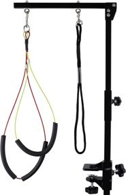 img 4 attached to 🐾 Height Adjustable Pet Grooming Arm with Clamp, Dog Grooming Loop Noose & Two No Sit Haunch Holder, Ideal for Medium and Small Dogs - Kalolary