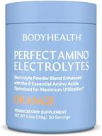 perfectamino electrolytes - complete electrolyte powder with perfect amino, sugar free (orange slice, 30 servings) logo