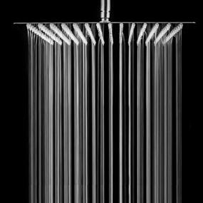 img 3 attached to Rainfall Shower Head - Sarlai 12 Inch Shower Head Brushed Nickel Square Ultra Thin 304 Stainless Steel Rain Shower Head,Waterfall Full Body Coverage With Silicone Nozzle
