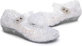 img 2 attached to OMGard Toddler Princess Sandals Childrens Girls' Shoes ~ Flats