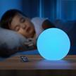 loftek led dimmable light ball: 12-inch waterproof floating pool lights with remote, 16 colors & 4 modes sphere night light, cordless & fast chargeable, sensory toys for kids, home, party, pool decor logo