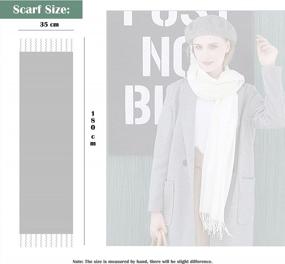 img 1 attached to Stay Cozy And Fashionable With NevEND Winter Scarf - Cashmere Feel And Soft Wrap For Men And Women