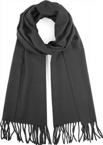 img 4 attached to Stay Cozy And Fashionable With NevEND Winter Scarf - Cashmere Feel And Soft Wrap For Men And Women