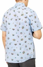 img 3 attached to Explore Over 45 Novelty Prints With Visive Men'S Short Sleeve Button Down Printed Shirts, Available In Sizes S To 4XL