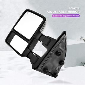 img 3 attached to Ineedup Tow Mirrors Towing Mirrors Fit For 1999-2007 For Ford For F250/For F350/For F450/For F550 Super Duty With Left And Right Side Power Operation Heated With Turn Signal Light