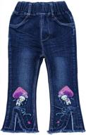 stylish and comfortable embroidered jeans leggings for girls of all ages logo